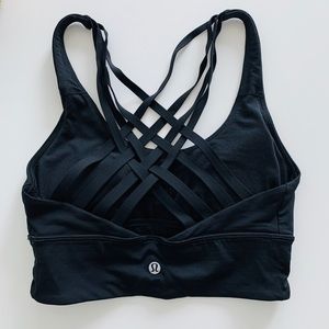 Black Lululemon Free to be Moved Bra